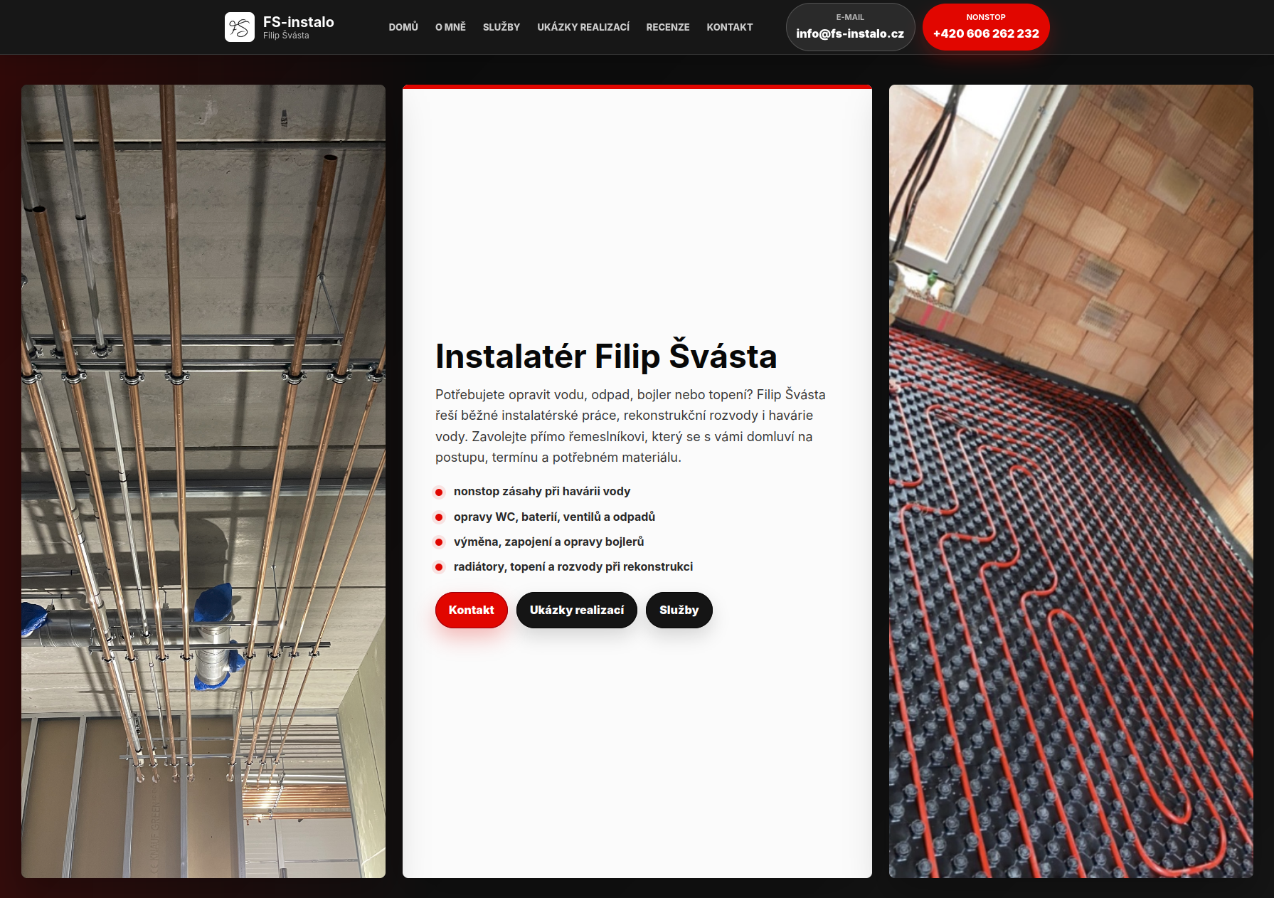 Screenshot webu fs-instalo.cz